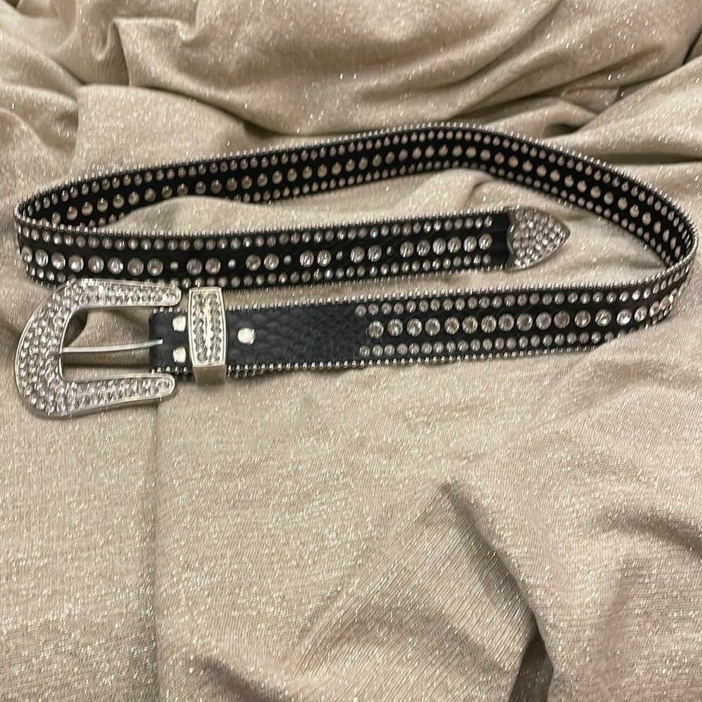 Western Belt With Rhinestones